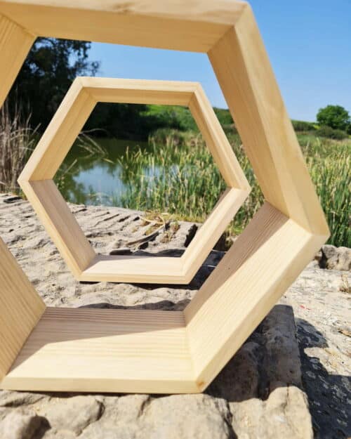 ESTANTERIA HEXAGONAL 7